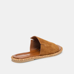 Ridge Chestnut Suede Sandals / Dolce Vita