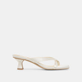 Brevel True White Satin Heels / Dolce Vita