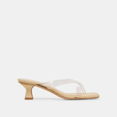 Brevel Vinyl Wide Crystal Jelly Heels / Dolce Vita