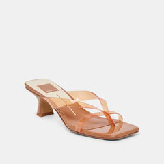 Brevel Vinyl Wide Whiskey Jelly Heels / Dolce Vita