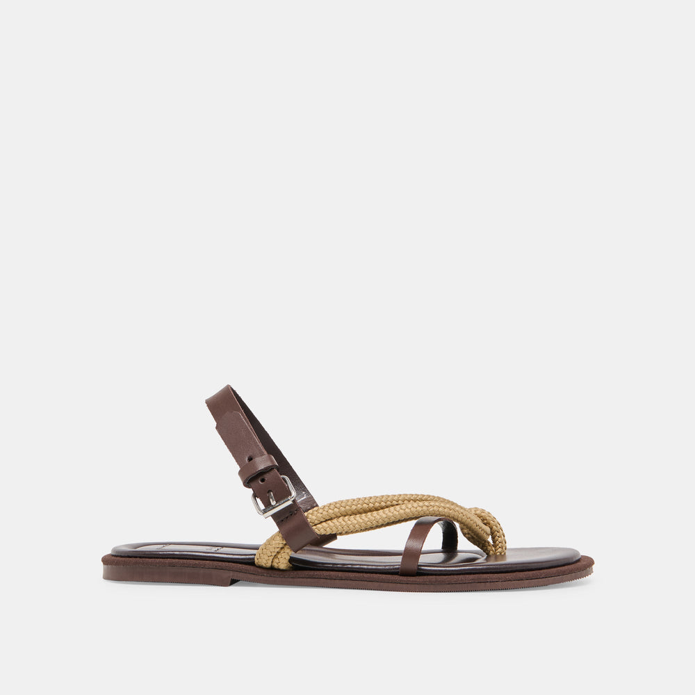 Reed Dk Brown Leather Sandals / Dolce Vita