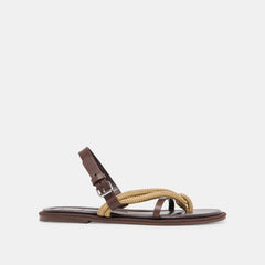 Reed Dk Brown Leather Sandals / Dolce Vita