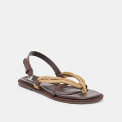 Reed Dk Brown Leather Sandals / Dolce Vita