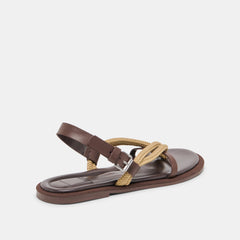 Reed Dk Brown Leather Sandals / Dolce Vita