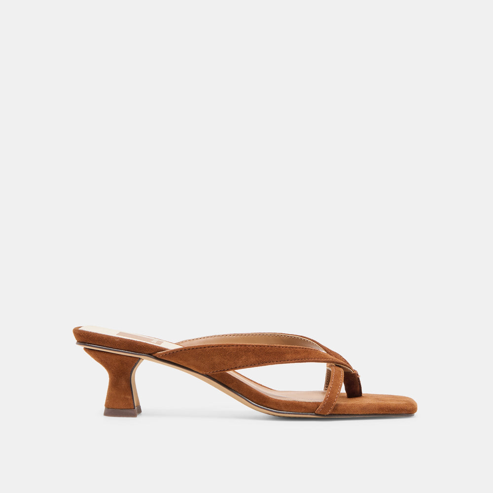 Brevel Dk Brown Suede Heels / Dolce Vita