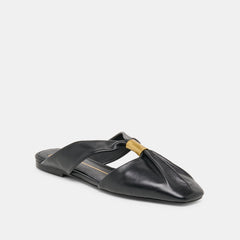 Franey Black Leather Flats / Dolce Vita