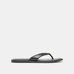 Jaina Black Leather Sandals / Dolce Vita