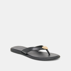 Jaina Black Leather Sandals / Dolce Vita