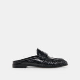BETZY Midnight Crinkle Patent Closed-Toe Slip-On Loafers / Dolce Vita