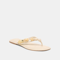 Cely Ivory Leather Sandals / Dolce Vita