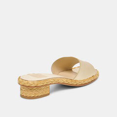Dixi Platinum Leather Sandals / Dolce Vita