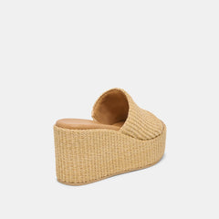 Joclyn Lt Natural Raffia Wedges / Dolce Vita