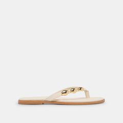 Juny Off White Leather Sandals / Dolce Vita