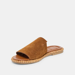 Ridge Chestnut Suede Sandals / Dolce Vita