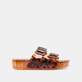 JULIO X Tortoise Vinyl Jelly Platform Sandals / Dolce Vita