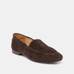Mattie Dk Brown Suede Loafers / Dolce Vita