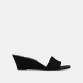 Qaily Onyx Suede Wedges / Dolce Vita