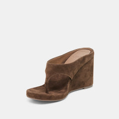 Hinna Dk Brown Suede Wedges / Dolce Vita