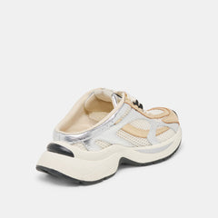 SWAYZY Metallic Multi Leather Platform Slip-on Sneakers / Dolce Vita