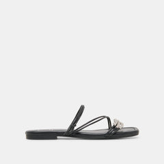 LYNDEE BEAD Black Stella Strappy Open-Toe Sandals / Dolce Vita