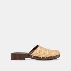 Alanis Lt Natural Raffia Flats / Dolce Vita