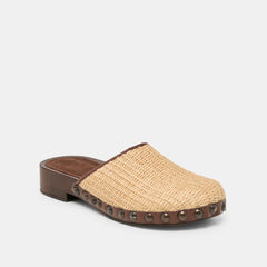 Alanis Lt Natural Raffia Flats / Dolce Vita