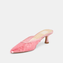 Cleo Sequin Light Pink Sequin Heels / Dolce Vita
