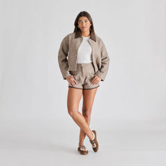 Swan Dk Brown Suede Sneakers / Dolce Vita