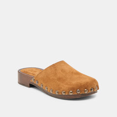 Alanis Chestnut Suede Flats / Dolce Vita