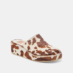 Rosita Cocoa Taurus Calf Hair Flats / Dolce Vita