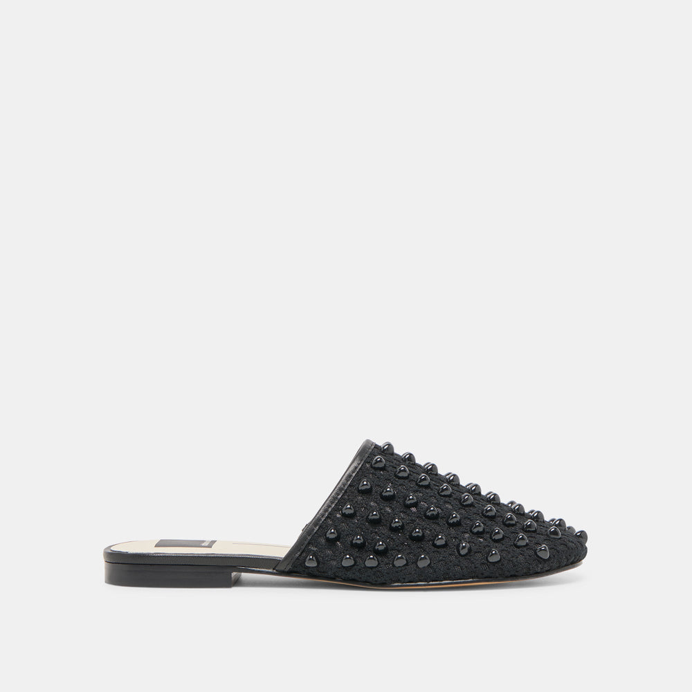 Rova Bead Onyx Beaded Mesh Flats / Dolce Vita