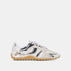 Myles Silver Multi Leather Sneakers / Dolce Vita