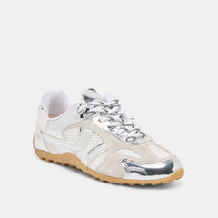 Myles Silver Multi Leather Sneakers / Dolce Vita