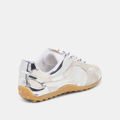 Myles Silver Multi Leather Sneakers / Dolce Vita