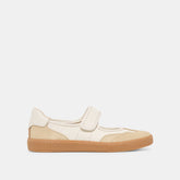 Nanet Ivory Multi Leather Sneakers / Dolce Vita