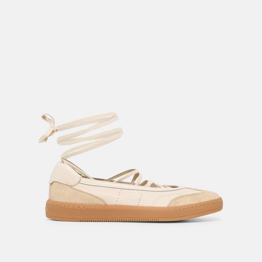 Nyomie Ivory Multi Leather Sneakers / Dolce Vita