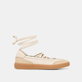 Nyomie Ivory Multi Leather Sneakers / Dolce Vita