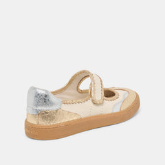 NANET Metallic Multi Leather Mary-Jane Sneakers / Dolce Vita
