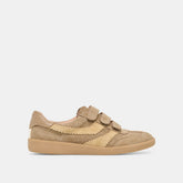 Merit Velcro Taupe Multi Leather Sneakers / Dolce Vita