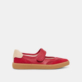 Nanet Crimson Leather Sneakers / Dolce Vita