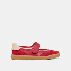 Nanet Crimson Leather Sneakers / Dolce Vita