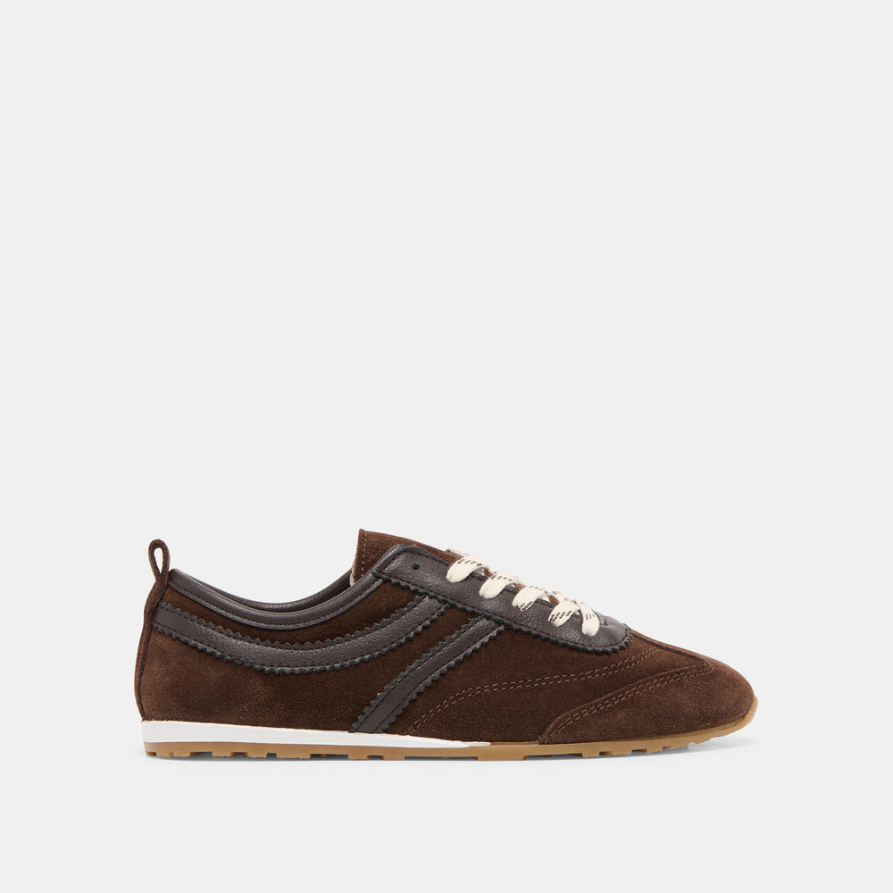 Viper Dk Brown Suede Sneakers / Dolce Vita