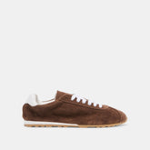 Serina Dk Brown Suede Sneakers / Dolce Vita