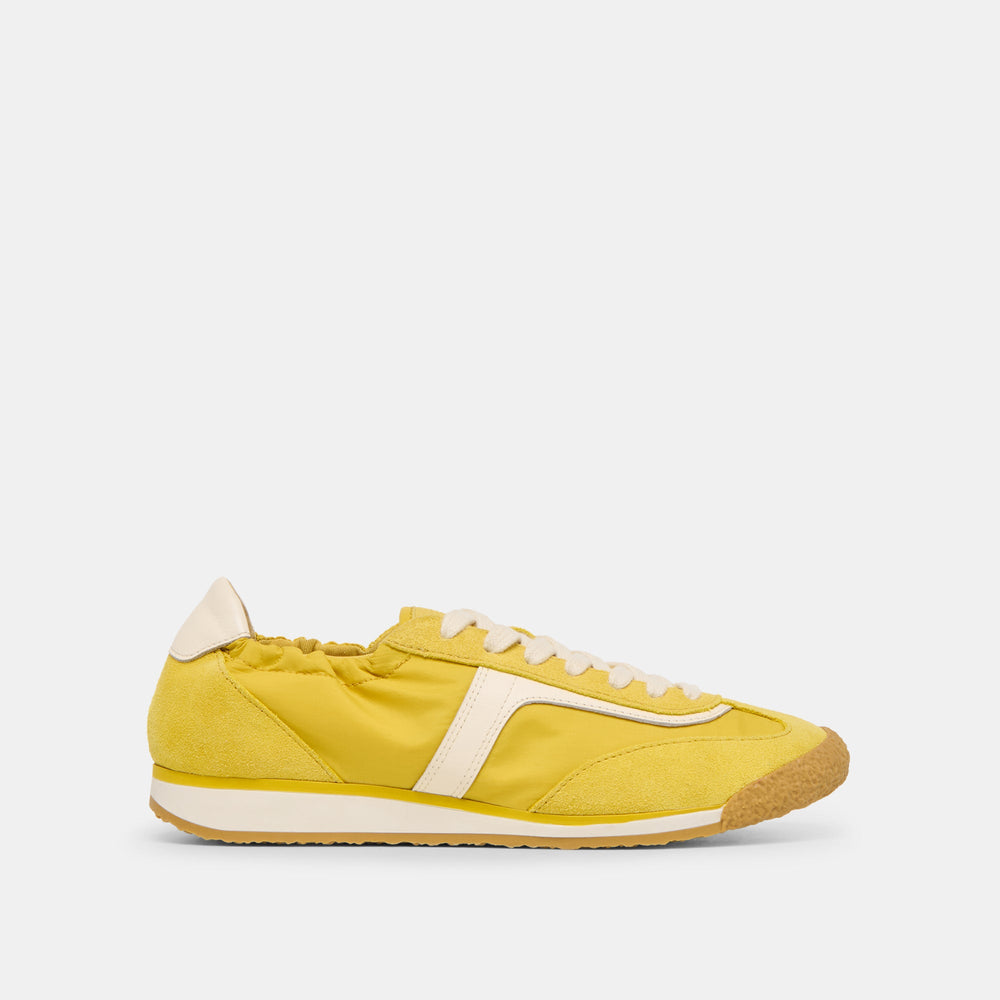 Sariya Yellow Nylon Sneakers / Dolce Vita