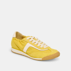 Sariya Yellow Nylon Sneakers / Dolce Vita