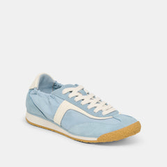 Sariya Lt Blue Nylon Sneakers / Dolce Vita