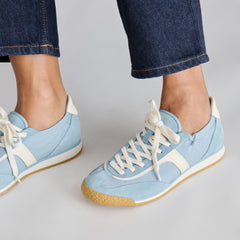 Sariya Lt Blue Nylon Sneakers / Dolce Vita