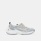 Selmar Blue Multi Leather Sneakers / Dolce Vita