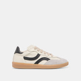 Rebel White Black Leather Sneakers / Dolce Vita