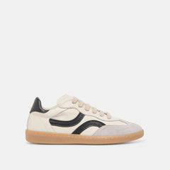 Rebel White Black Leather Sneakers / Dolce Vita